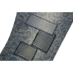 CLOUD CAMO JACQUARD UPCYCLED RELAXED FIT 13 OZ DENIM PANTS MENS