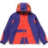 BAPE BY KAZUKI KURAISHI SHARK ZIP PACKABLE SNOWBOARD JACKET MENS