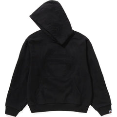 PADDED SHARK CROPPED FIT PULLOVER HOODIE MENS