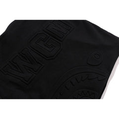 PADDED SHARK CROPPED FIT PULLOVER HOODIE MENS