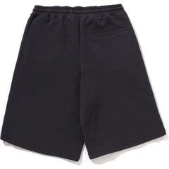 BATHING APE LOGO KNEE LENGTH RELAXED FIT SWEAT SHORTS MENS