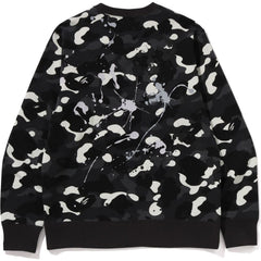 CITY CAMO PAINTING CREWNECK SWEATSHIRT MENS