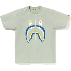BAPE MENS COLORS SHARK HEAD T-SHIRT