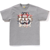 BAPE CHECK UNIVERSITY EMBLEM TEE MENS