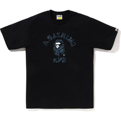 WILD LEOPARD PATTERN COLLEGE TEE MENS