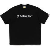 A BATHING APE LOGO RELAXED FIT TEE MENS