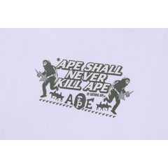 BAPE SLOGAN RELAXED FIT TEE MENS