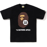 A BATHING APE 33RD ANNIV. APE HEAD TEE MENS