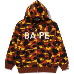 1ST CAMO BAPE LOGO RHINESTONE RELAXED FIT FULL ZIP HOODIE MENS