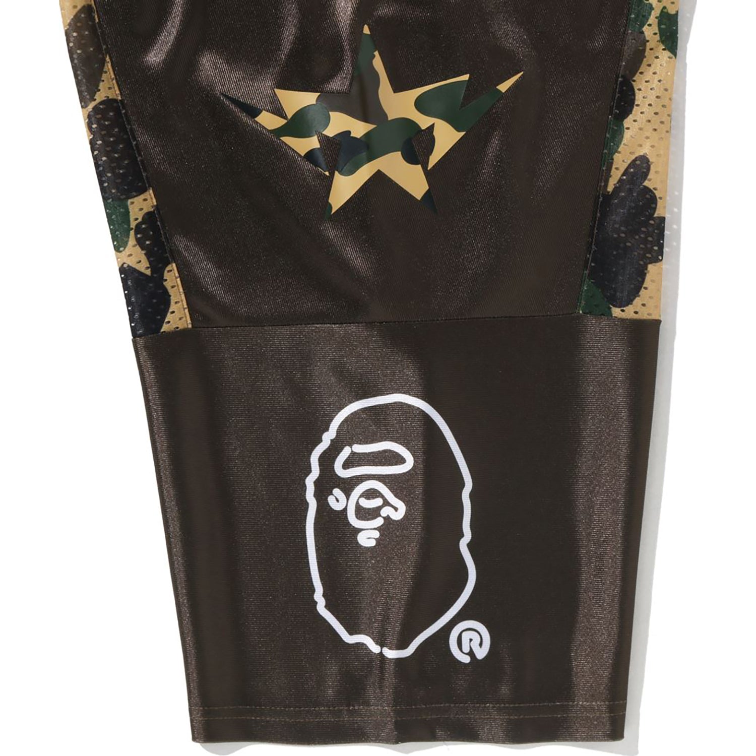 1ST CAMO BAPE CROPPED FOOTBALL TEE LADIES