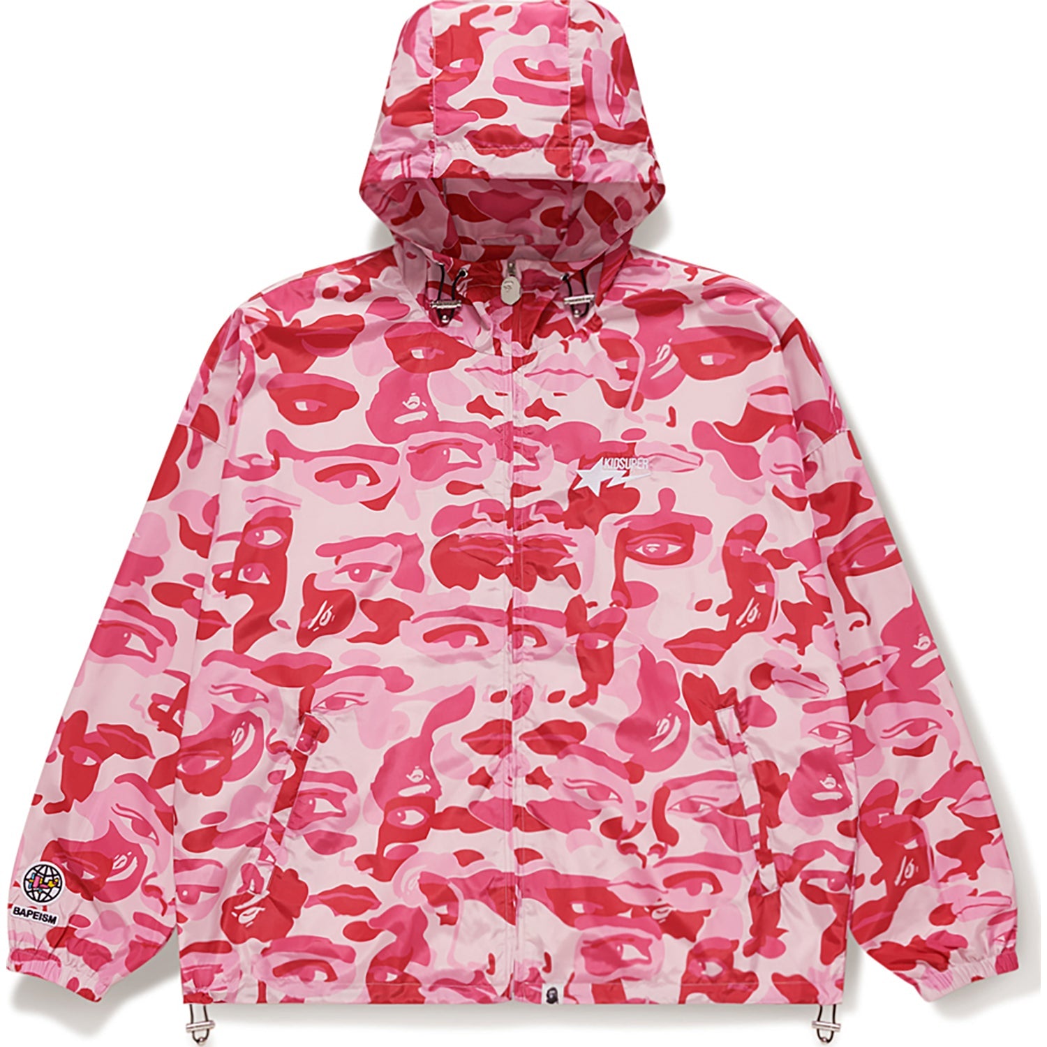 BAPE X KIDSUPER CAMO LIGHTWEIGHT JACKET MENS
