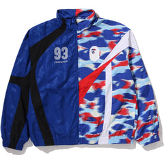 SPLIT STAND COLLAR TRACK JACKET MENS