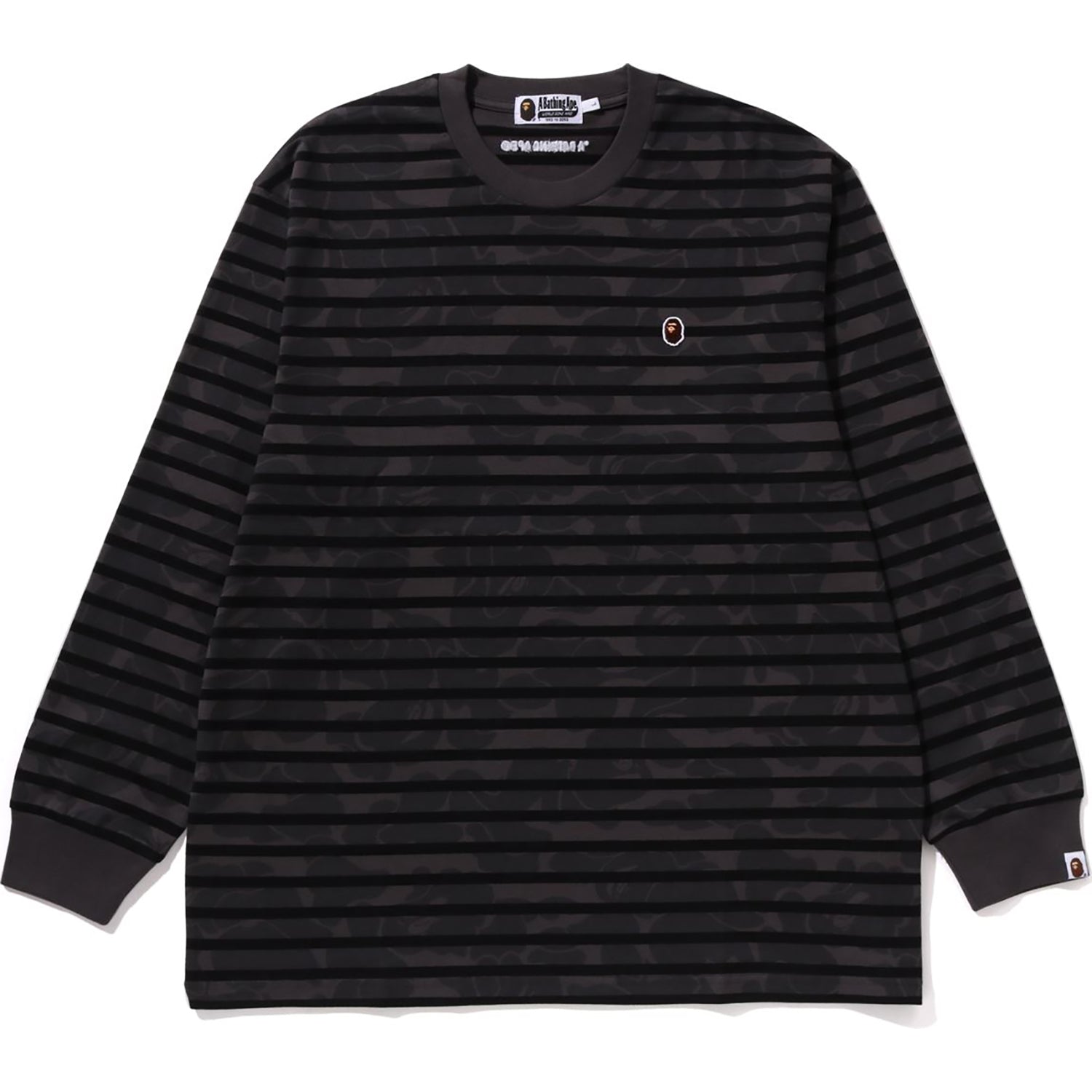 SOLID CAMO ONE POINT RELAXED FIT STRIPE LS TEE MENS