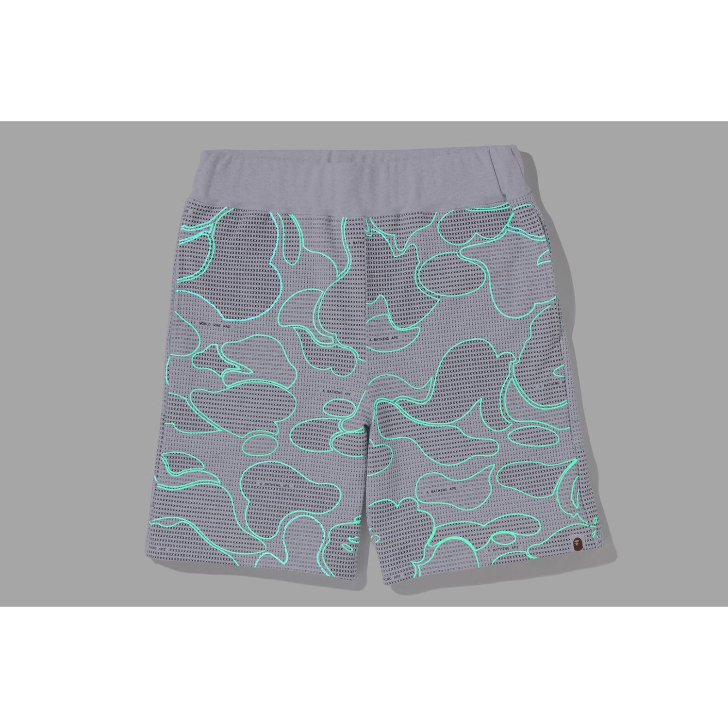 TEXT CODE CAMO SWEAT SHORTS MENS