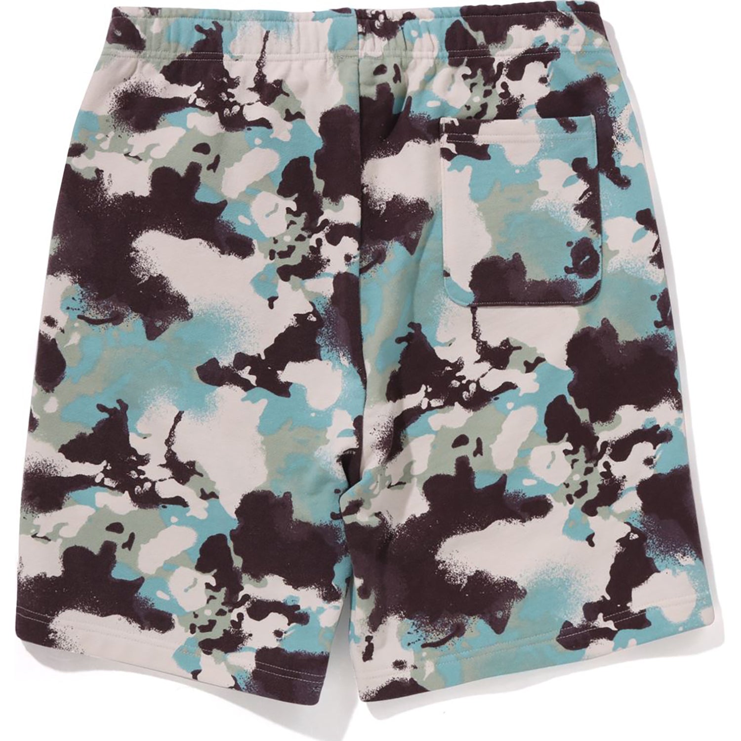 MAP CAMO REGULAR FIT SHARK SWEAT SHORTS MENS