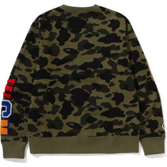 BAPE MENS 1ST CAMO SHARK CREWNECK SWEATSHIRT