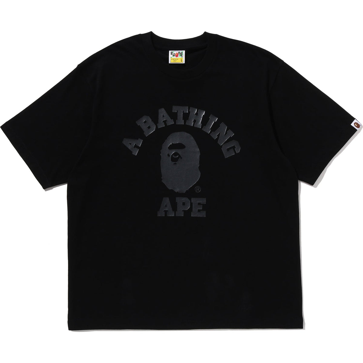 BAPE US BLACK FRIDAY METALLIC COLLEGE RELAXED FIT TEE MENS