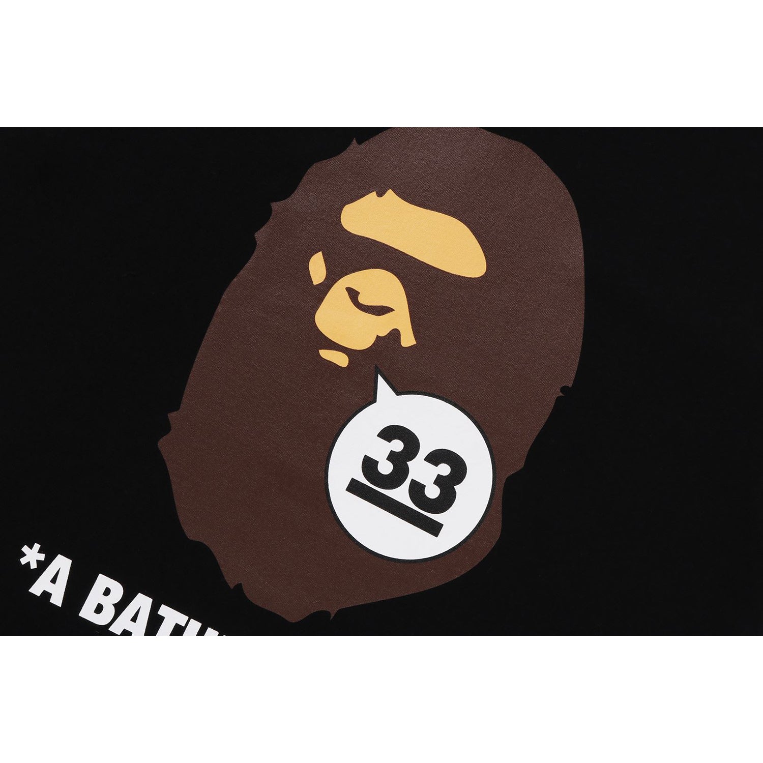 A BATHING APE 33RD ANNIV. APE HEAD TEE MENS