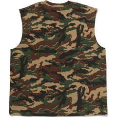 GLITCH WOODLAND CAMO HEAVY WASH BATHING APE CROPPED FIT TANK MENS