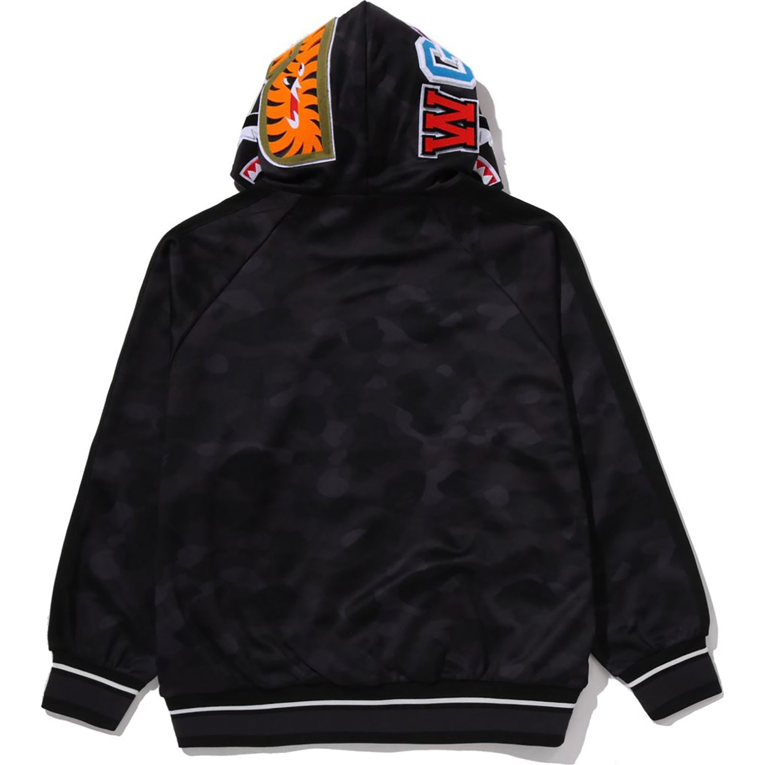 COLOR CAMO SHARK RELAXED FIT HOODIE TRACK JACKET MENS