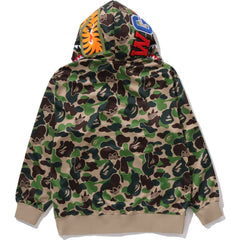 BAPE X ADIDAS RELAXED FIT TRACK CAMO SHARK FULL ZIP HOODIE MENS