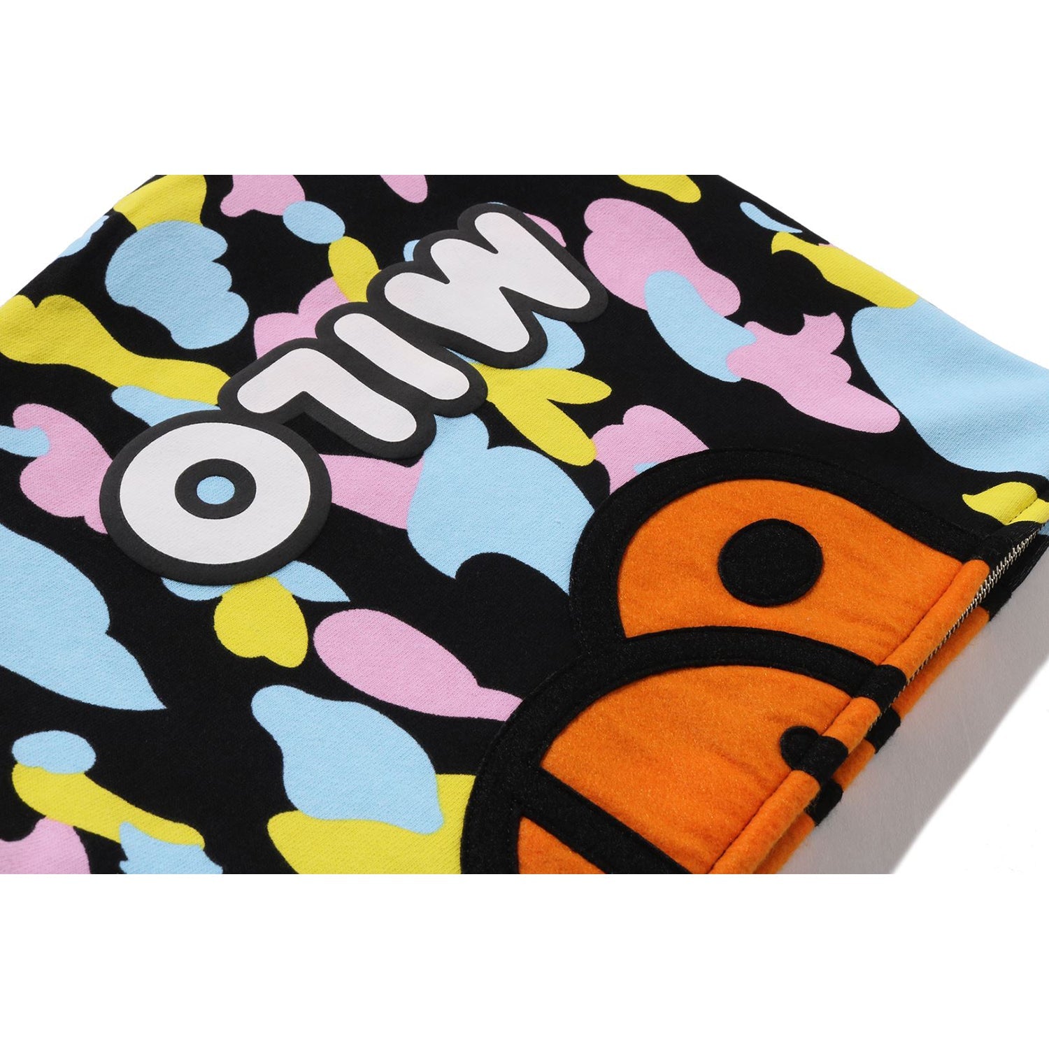 NEW MULTI CAMO BABY MILO REGULAR FIT FULL ZIP HOODIE MENS